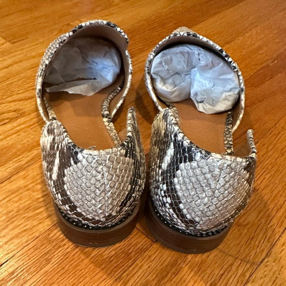 Sarto TOBY pointed toe flat in Roccia Snake Print leather, 8 (fits 8.5/9… - Picture 5 of 6